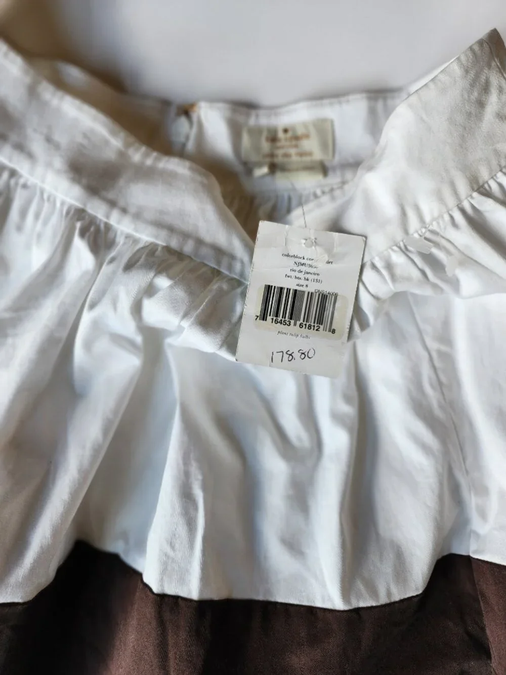 NWT Kate Spade Colorblock Coreen Pleated Skirt Size 8